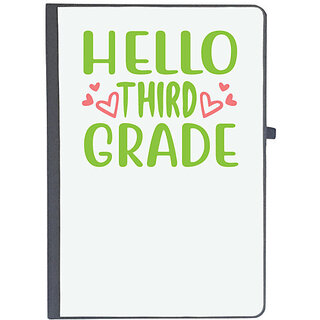                       UDNAG Ruled Notebook Diary 'Student teacher | Hello third grade', [A5 80Pages 80GSM]                                              