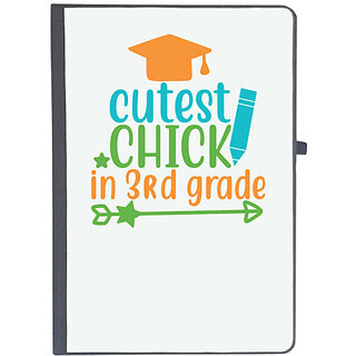                       UDNAG Ruled Notebook Diary 'Student teacher | cutest chick in 3rd grade', [A5 80Pages 80GSM]                                              