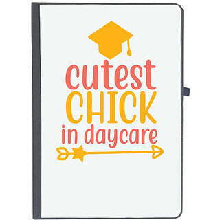                       UDNAG Ruled Notebook Diary 'Student teacher | cutest chick in day care', [A5 80Pages 80GSM]                                              