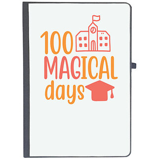                       UDNAG Ruled Notebook Diary 'Student teacher | 100 magical daysss', [A5 80Pages 80GSM]                                              