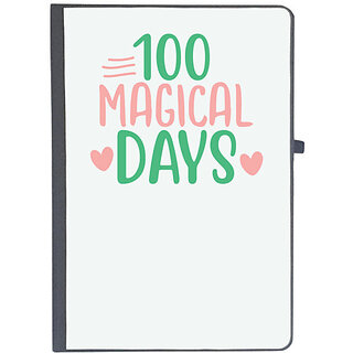                       UDNAG Ruled Notebook Diary 'Student teacher | 100 magical dayss', [A5 80Pages 80GSM]                                              