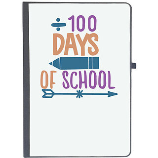                       UDNAG Ruled Notebook Diary 'Student teacher | 100 days of schoolll', [A5 80Pages 80GSM]                                              