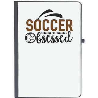                       UDNAG Ruled Notebook Diary 'Soccer | Soccer obsessed', [A5 80Pages 80GSM]                                              