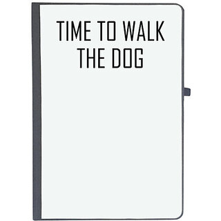                       UDNAG Ruled Notebook Diary 'Dog | Time to walk the dog', [A5 80Pages 80GSM]                                              