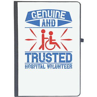                       UDNAG Ruled Notebook Diary 'Volunteers | Genuine and Trusted Hospital Volunteer', [A5 80Pages 80GSM]                                              