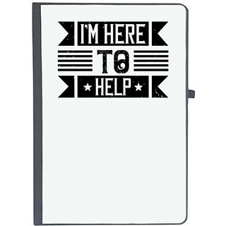                       UDNAG Ruled Notebook Diary 'Volunteers | I'm Here to Help', [A5 80Pages 80GSM]                                              