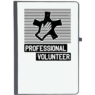                       UDNAG Ruled Notebook Diary 'Volunteers | Professional Volunteer', [A5 80Pages 80GSM]                                              