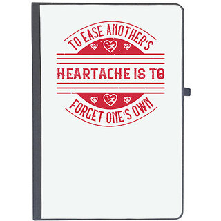                       UDNAG Ruled Notebook Diary 'Volunteers | To ease another's heartache is to forget one's own', [A5 80Pages 80GSM]                                              