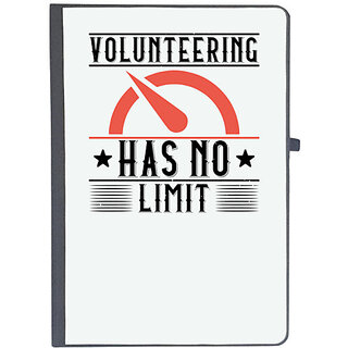                       UDNAG Ruled Notebook Diary 'Volunteers | Volunteering Has No Limit', [A5 80Pages 80GSM]                                              