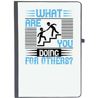                       UDNAG Ruled Notebook Diary 'Volunteers | what are you doing for others', [A5 80Pages 80GSM]                                              