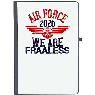                      UDNAG Ruled Notebook Diary 'Airforce | air force 00 we are fraaless', [A5 80Pages 80GSM]                                              