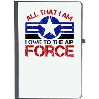                       UDNAG Ruled Notebook Diary 'Airforce | All that I am. I owe to the Air Force', [A5 80Pages 80GSM]                                              