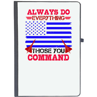                       UDNAG Ruled Notebook Diary 'Airforce | Always do everything you ask of those you command', [A5 80Pages 80GSM]                                              