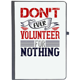                       UDNAG Ruled Notebook Diary 'Airforce | Dont ever volunteer for nothing', [A5 80Pages 80GSM]                                              