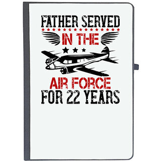                       UDNAG Ruled Notebook Diary 'Airforce | Father served in the Air Force for years', [A5 80Pages 80GSM]                                              