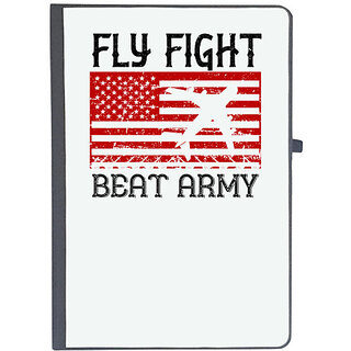                       UDNAG Ruled Notebook Diary 'Airforce | fly fight beat army', [A5 80Pages 80GSM]                                              