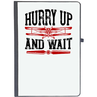                       UDNAG Ruled Notebook Diary 'Airforce | hurry up and wait', [A5 80Pages 80GSM]                                              
