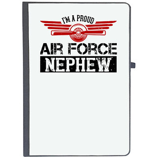                       UDNAG Ruled Notebook Diary 'Airforce | im a proud air force nephew', [A5 80Pages 80GSM]                                              