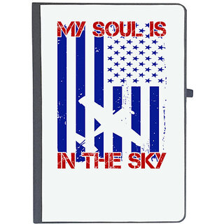                       UDNAG Ruled Notebook Diary 'Airforce | My soul in the sky', [A5 80Pages 80GSM]                                              