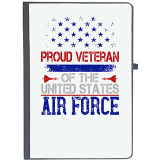                       UDNAG Ruled Notebook Diary 'Airforce | proud veteran of the united states air force', [A5 80Pages 80GSM]                                              
