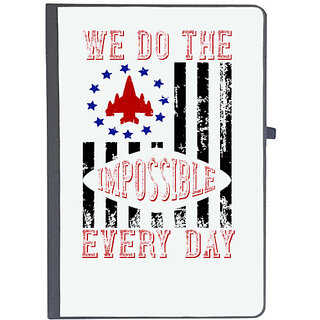                       UDNAG Ruled Notebook Diary 'Airforce | we do the impossible every day', [A5 80Pages 80GSM]                                              