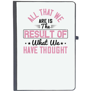                       UDNAG Ruled Notebook Diary 'Peace | All that we are is the result of what we have thought', [A5 80Pages 80GSM]                                              