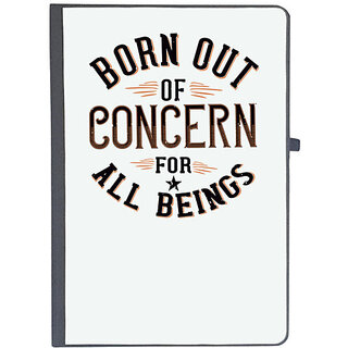                       UDNAG Ruled Notebook Diary 'Peace | Born out of concern for all beings', [A5 80Pages 80GSM]                                              