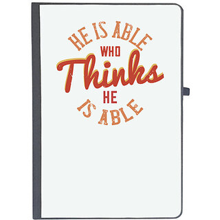                       UDNAG Ruled Notebook Diary 'Buddhism | He is able who thinks he is able', [A5 80Pages 80GSM]                                              