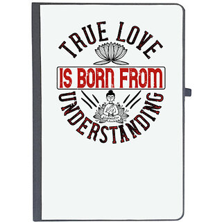                       UDNAG Ruled Notebook Diary 'Buddhism | True love is born from understanding', [A5 80Pages 80GSM]                                              