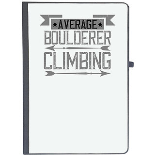                       UDNAG Ruled Notebook Diary 'Climbing | Average Boulderer Climbing', [A5 80Pages 80GSM]                                              