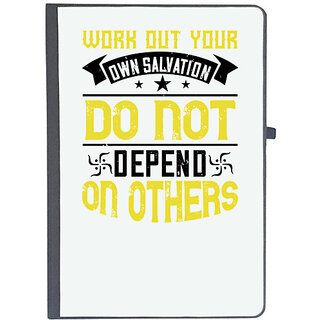                       UDNAG Ruled Notebook Diary 'Buddhism | Work out your own salvation. Do not depend on others', [A5 80Pages 80GSM]                                              