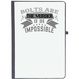                       UDNAG Ruled Notebook Diary 'Climbing | Bolts are the murder of the impossible', [A5 80Pages 80GSM]                                              