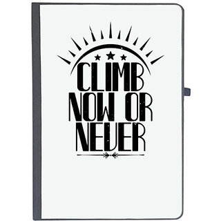                       UDNAG Ruled Notebook Diary 'Climbing | Climb Now or Never', [A5 80Pages 80GSM]                                              