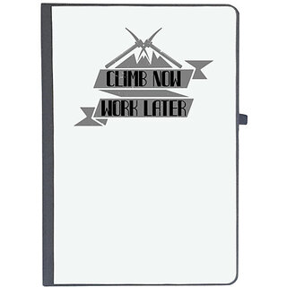                       UDNAG Ruled Notebook Diary 'Climbing | Climb now, work later', [A5 80Pages 80GSM]                                              