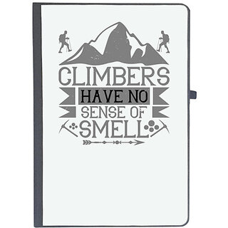                       UDNAG Ruled Notebook Diary 'Climbing | Climbers have no sense of smell', [A5 80Pages 80GSM]                                              
