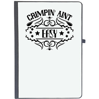                       UDNAG Ruled Notebook Diary 'Climbing | Crimpin' aint easy', [A5 80Pages 80GSM]                                              