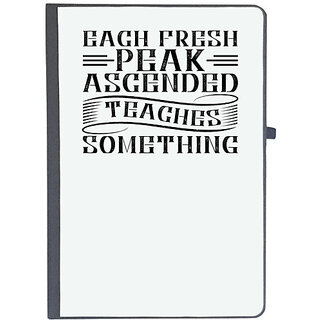                       UDNAG Ruled Notebook Diary 'Climbing | Each fresh peak ascended teaches something', [A5 80Pages 80GSM]                                              