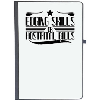                       UDNAG Ruled Notebook Diary 'Climbing | Edging skills or hostpital bills', [A5 80Pages 80GSM]                                              