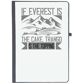                       UDNAG Ruled Notebook Diary 'Climbing | If Everest is the cake, Trango is the topping', [A5 80Pages 80GSM]                                              