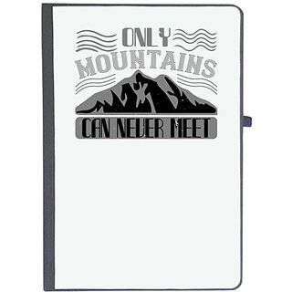                       UDNAG Ruled Notebook Diary 'Climbing | Only mountains can never meet', [A5 80Pages 80GSM]                                              