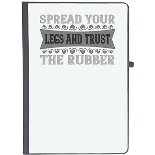                       UDNAG Ruled Notebook Diary 'Climbing | Spread your legs and trust the rubber', [A5 80Pages 80GSM]                                              