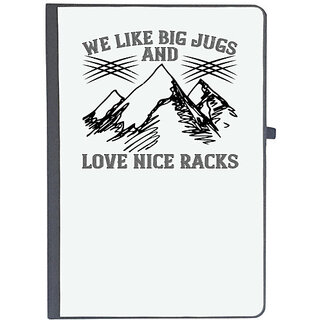                       UDNAG Ruled Notebook Diary 'Climbing | We like big jugs and love nice racks', [A5 80Pages 80GSM]                                              