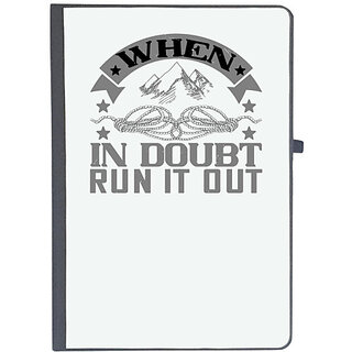                       UDNAG Ruled Notebook Diary 'Climbing | When in doubt, run it out', [A5 80Pages 80GSM]                                              
