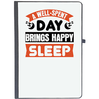                       UDNAG Ruled Notebook Diary 'Sleeping | A wellspent day brings happy sleep', [A5 80Pages 80GSM]                                              