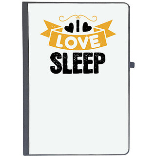                       UDNAG Ruled Notebook Diary 'Sleeping | I love sleep', [A5 80Pages 80GSM]                                              