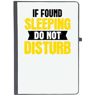                       UDNAG Ruled Notebook Diary 'Sleeping | if found sleeping do not disturb', [A5 80Pages 80GSM]                                              