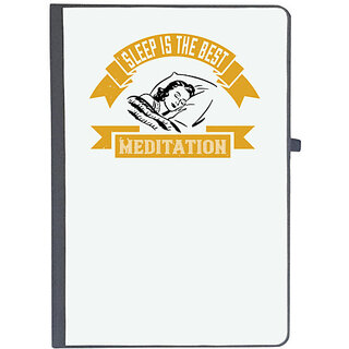                       UDNAG Ruled Notebook Diary 'Sleeping | Sleep is the best meditation', [A5 80Pages 80GSM]                                              
