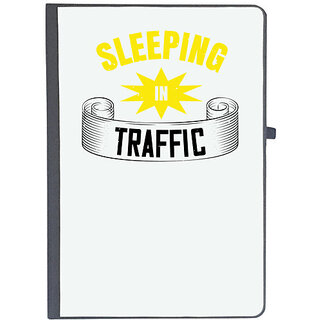                       UDNAG Ruled Notebook Diary 'Sleeping | sleeping in traffic', [A5 80Pages 80GSM]                                              