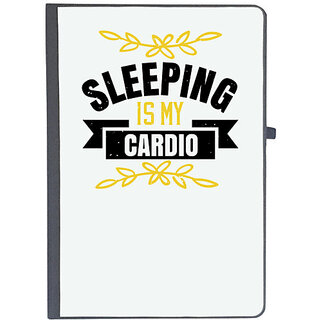                       UDNAG Ruled Notebook Diary 'Sleeping | Sleeping is my cardio', [A5 80Pages 80GSM]                                              