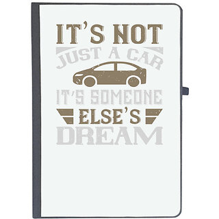                       UDNAG Ruled Notebook Diary 'Car | Its not just a car. Its someone elses dream', [A5 80Pages 80GSM]                                              
